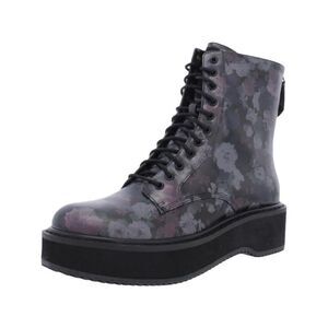 Kendall + Kylie Hunt Women's Faux Leather Lace-Up Boot Color Black